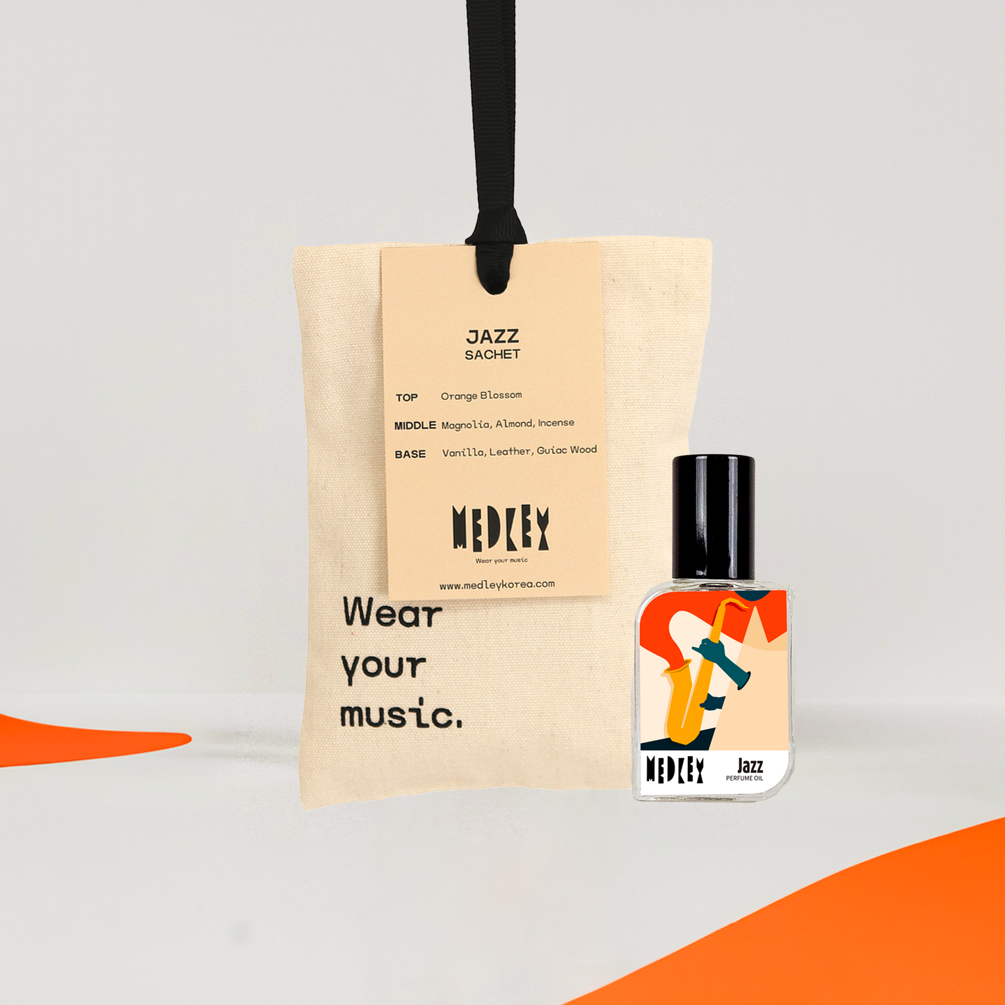 Jazz Perfume Oil + Sachet Set